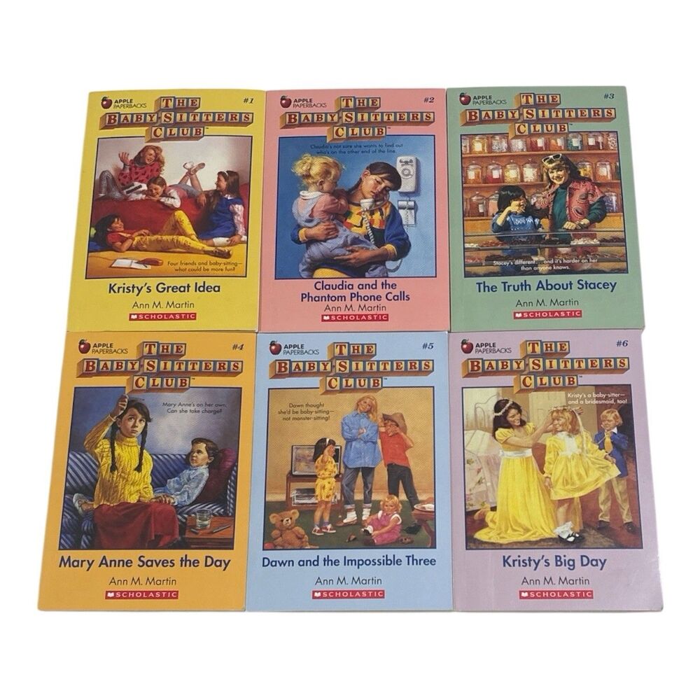 The Baby-Sitters Club Books 1-6 Series Ann M Martin Paperbacks Lot 2018